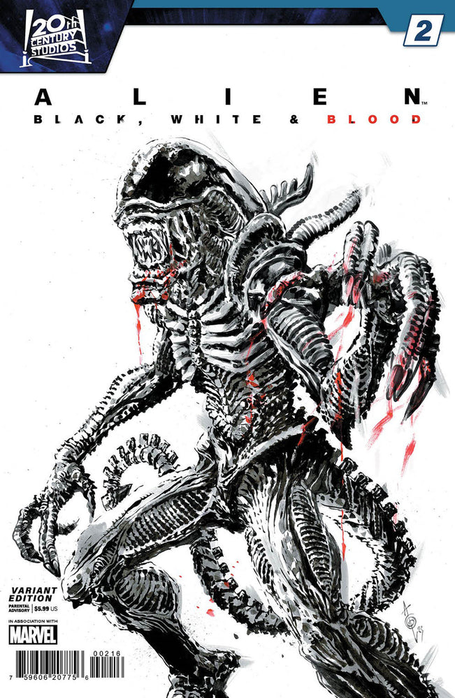 Alien: Black, White & Blood #2 Alan Quah Variant