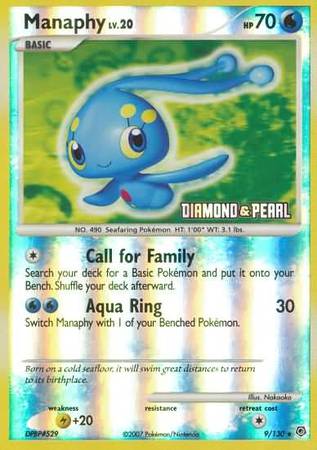 Manaphy (9/130) [Burger King Promos: 2008 Collection]